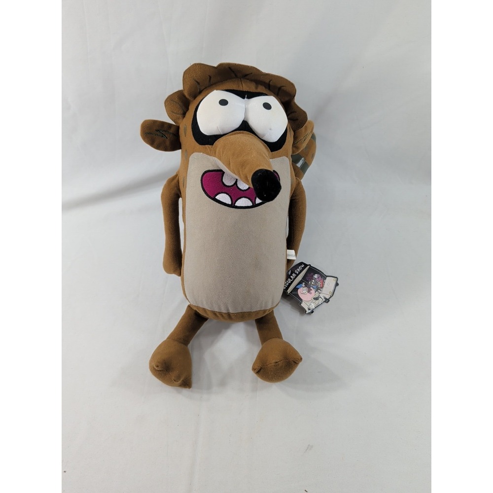 Regular Show Rigby 11" Plush Raccoon Plush Cartoon Network with Tag